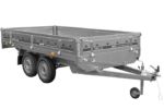 2-achsiger Anhänger 304×153 UNITRAILER SOLID 300/2, zulässiges Gesamtgewicht 750 kg