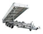 3-ACHSIGER HYDRAULISCHER KIPPANHÄNGER 400×200 UNITRAILER TASKER 400/3C 3500 KG