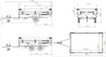 Zweiachsanhänger 254×151 mit Unitrailer Vollgummirädern 250/2 dmc 750 kg – Bild 18