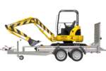 Bauanhänger für den Transport eines Minibaggers – UNITRAILER STARK 3 260 – Bild 6