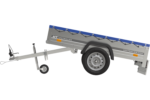 Praktischer PKW-Anhänger Garden Trailer 200 Kipp mit kippbarer Deichsel, blauer Plane – Bild 7