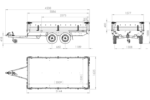 2-achsiger Anhänger 304×153 UNITRAILER SOLID 300/2, zulässiges Gesamtgewicht 750 kg – Bild 6